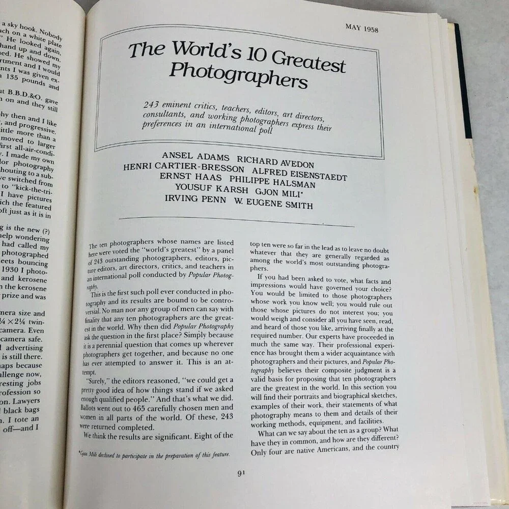 1979 The Best of Popular Photography First ED Print Large Hardcover Coffee Table